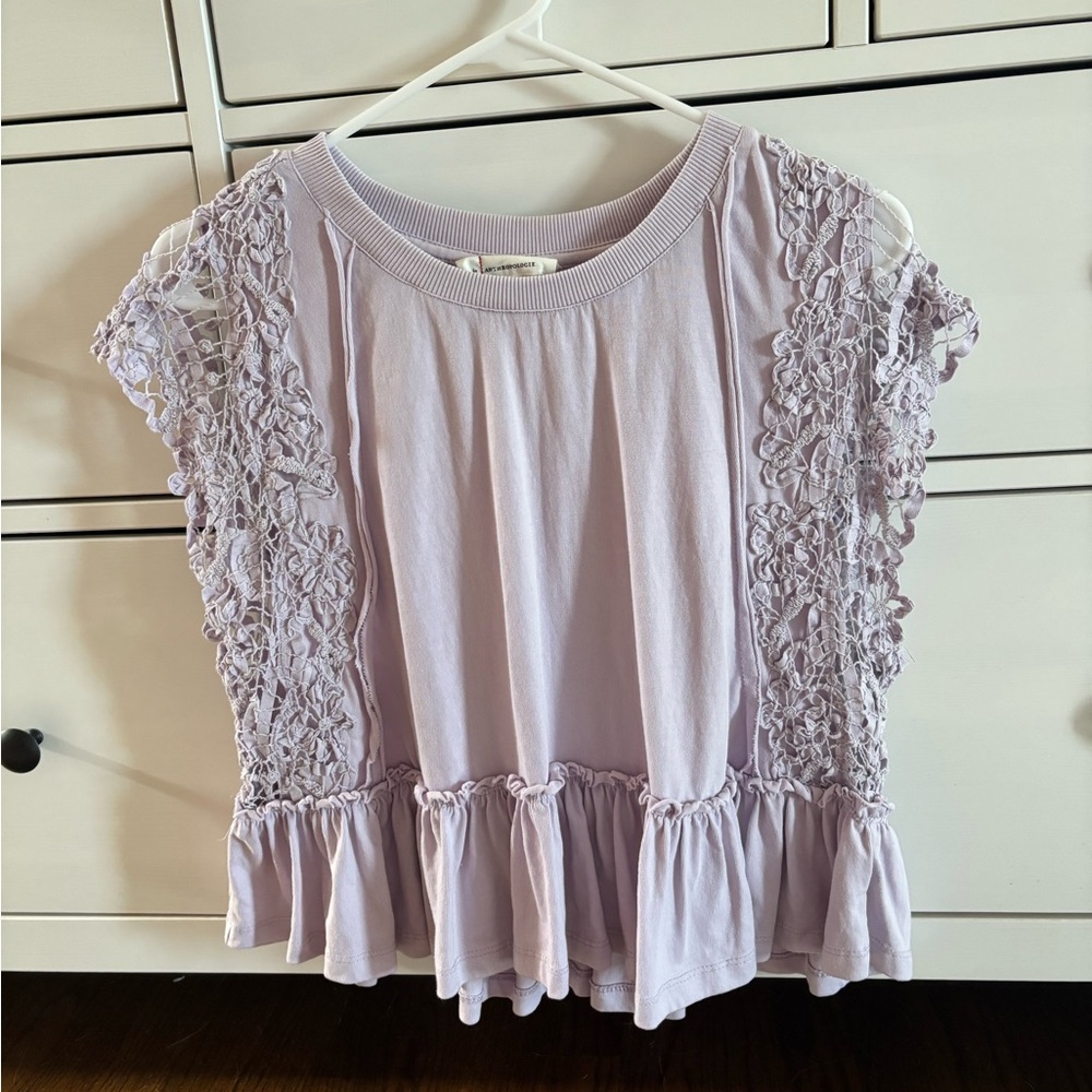 Anthro baydoll top, lavender
